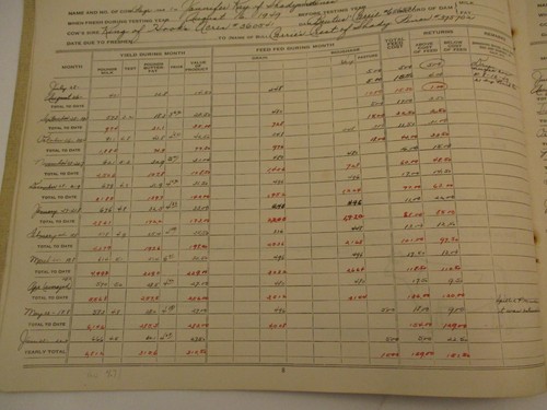 Vintage 1949 - 1952 Dairy Herd Record Books Ann Arbor Michigan Milk Cow Farm - Picture 11 of 15