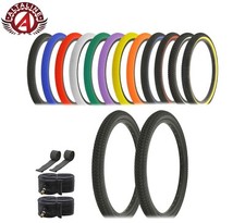 ALTALINE BICYCLE TIRE 20" x 1.75 VENDETTA LOWRIDER BMX MTB TRIKE CYCLING 6PC SET