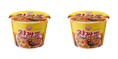 Korean Instant Noodle OTTOGI JIN JJAMPPONG Big Size 2pack Cup Ramen Ramyun