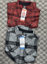 COLORADO CLOTHING MENS PLAID FLANNEL RED M BLACK M L 1718474 NWT