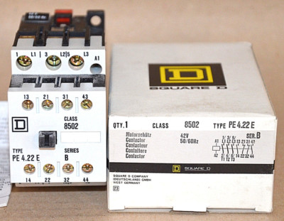 Square D / Schneider Electric 8502 PE4.22E Motorschütz 42V Ser.B NEU OVP NEW 