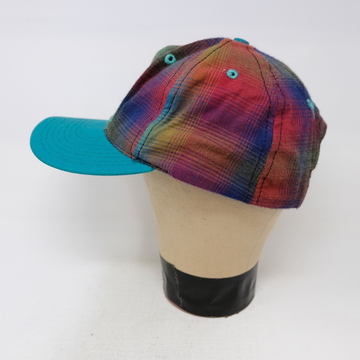Rare Vintage GOOFY'S HAT CO Mickey Mouse Plaid Snapback Hat