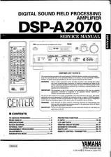Service Manual-Anleitung für Yamaha DSP-A207...