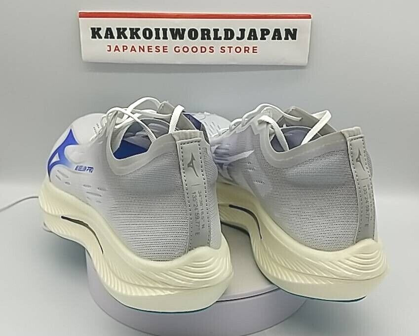 ☆値下げ交渉あり☆Mizuno Wave Rebellion Pro ホワイト Mizuno Running Shoes WAVE REBELLION PRO NATURAL White/Blue