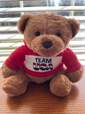 NEW Patriotic Teddy Bear 15-inch with Team USA Sweatshirt