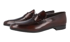 LUXURY PRADA PENNY LOAFER BUSINESS SHOES 2DC061 BROWN NEW