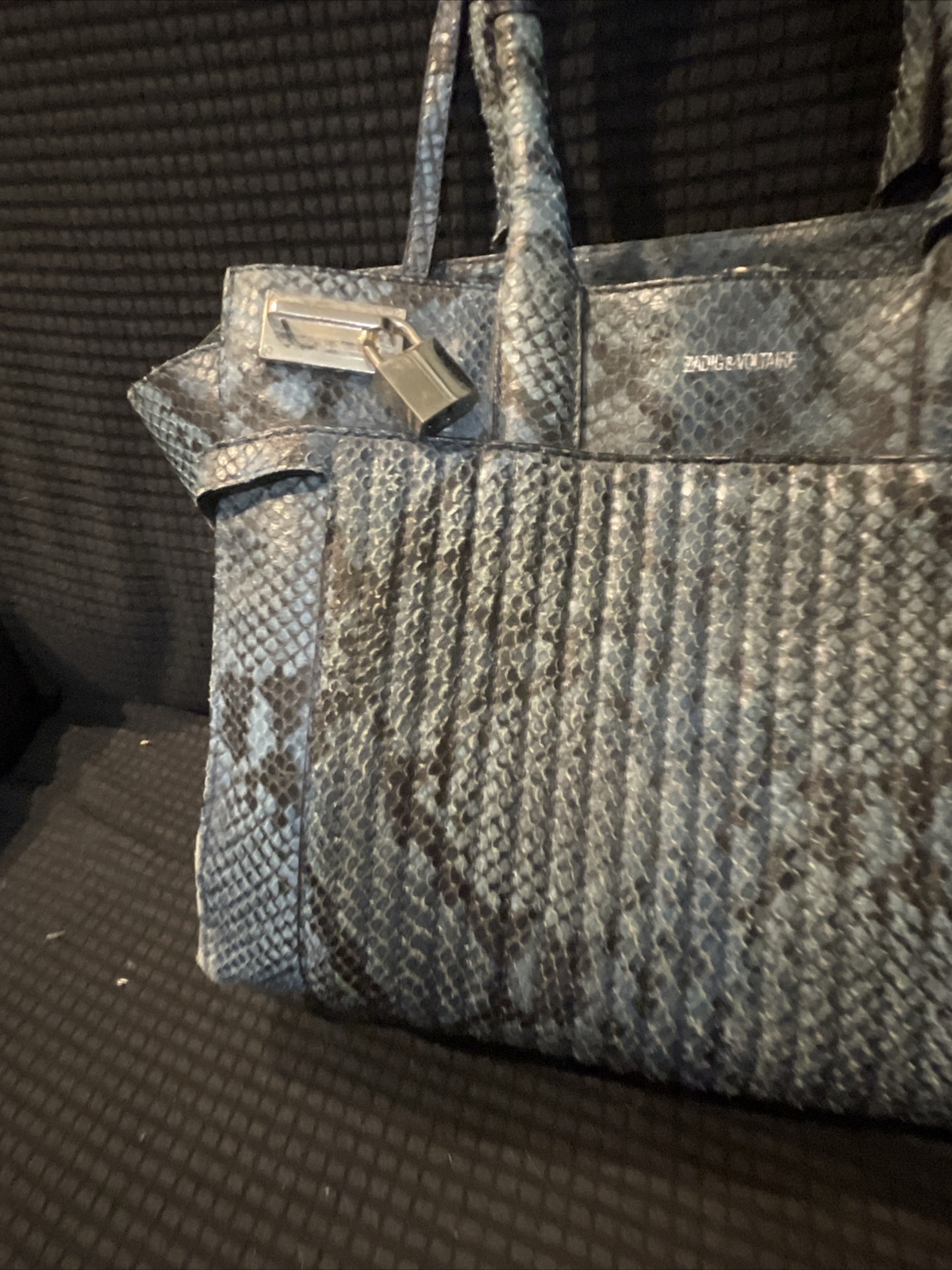 Zadig & Voltaire Candide Rare Blue Python Handbag  — image 16