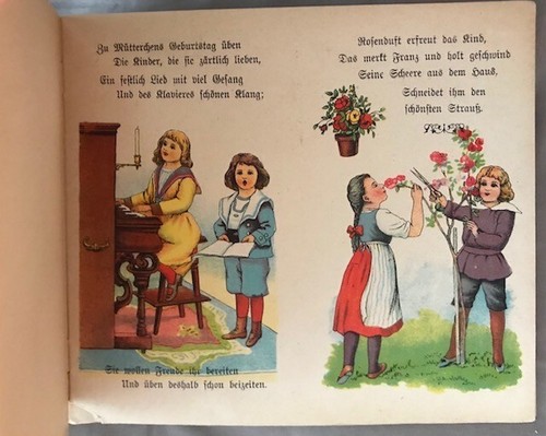 ANTIQUE MADE IN GERMANY CHILDREN'S BOOK "KINDERLUST" (IN GERMAN LANGUAGE) 12 PGS - Picture 2 of 12