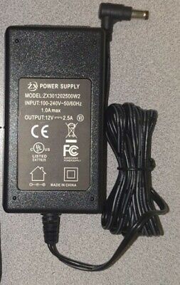 【60%OFF】 5.5/2.1mm Barrel 2.5A 12vdc Supply Power ZX (Lot eBay | 10) of その他