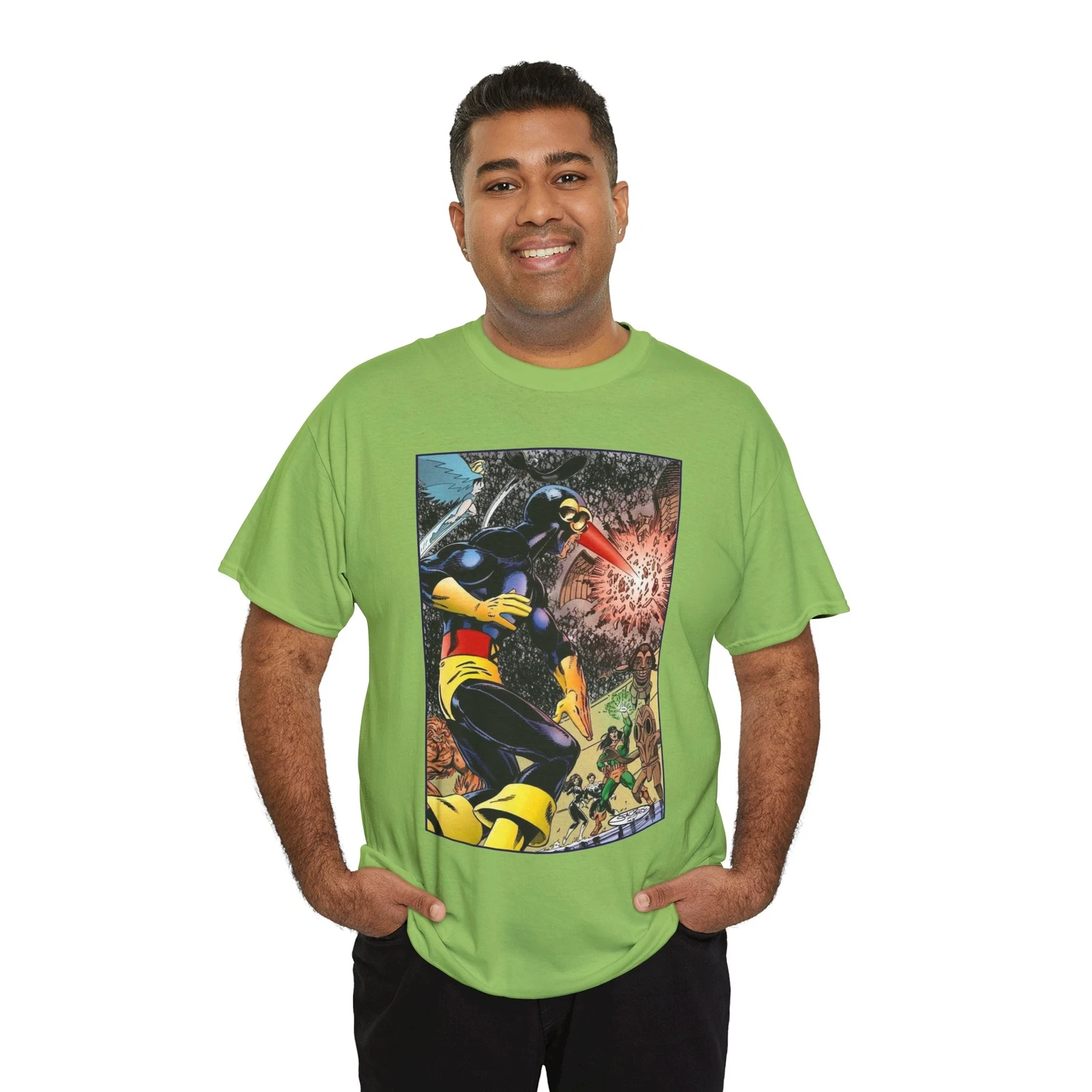 Alpha Flight Vs Cyclops T-Shirt - Marvel Comics - John Byrne Art - Snowbird