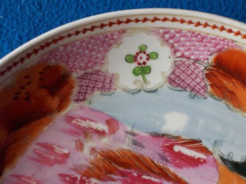 NEW HALL PORCELAIN DISH c1785 VERY RARE FIRST PERIOD MARK BOY AT WINDOW GEORGIAN - Picture 11 of 19