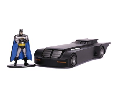Jada Toys   DC Batmobile  1:32 und 1,65 Zoll Batman  Figur aus Metall Die Cast