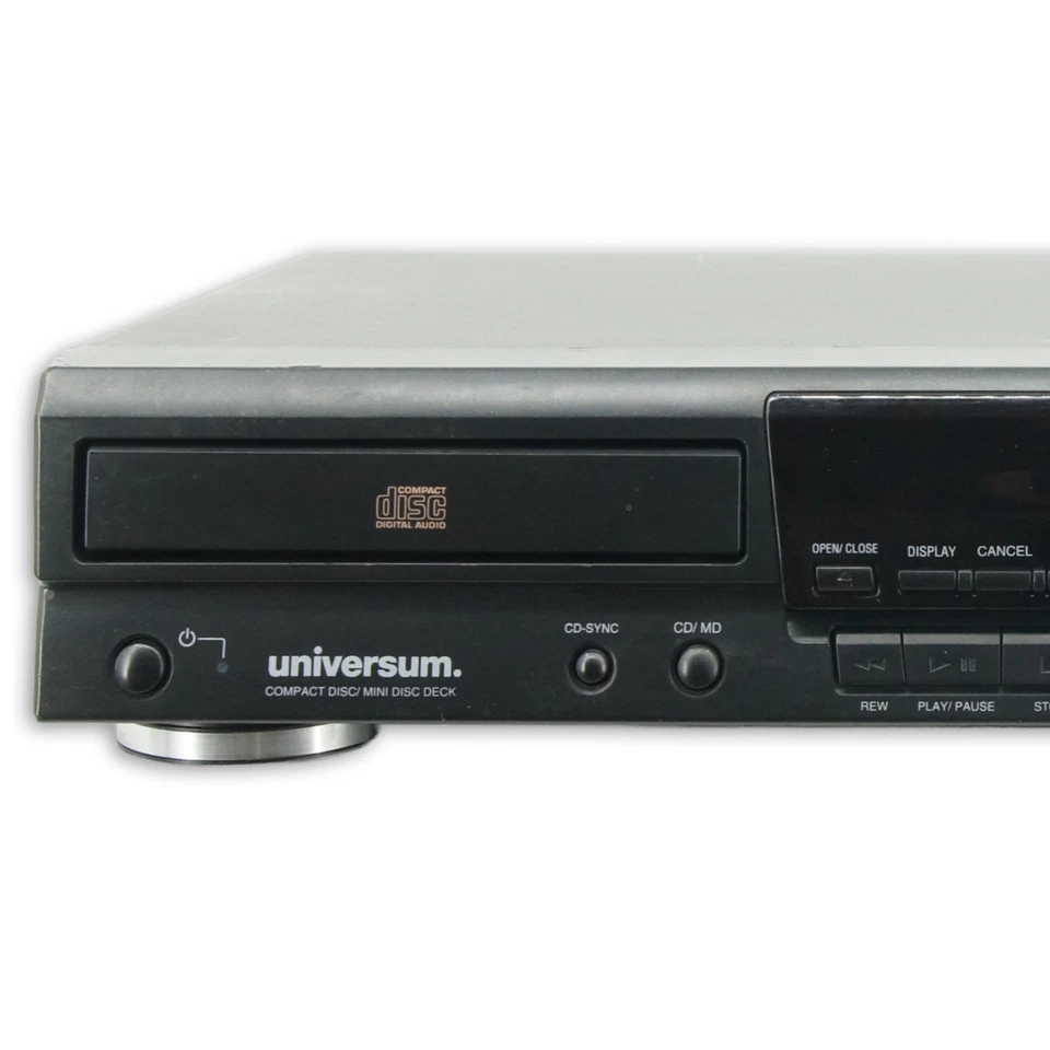 Universum MD190 MiniDisc Deck Recorder CD Player Compact Disc Kombo Schwarz [G] - Bild 2 von 4