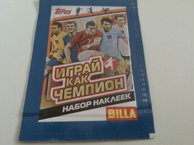 Russland 2018 versiegelt Topps Aufkleber Paket Pack aus (Russland) WM WM