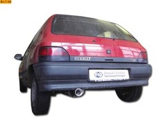 FOX Komplettanlage ab Kat. Renault Clio 1 Typ 57 1.2l 1.4l 1.9l D 1x80 Absorber