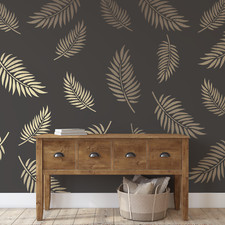 Palm Leaves Pattern Wall Stencil - Durable Reusable Mylar Stencils