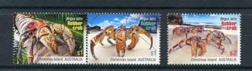 Christmas Island Australia 2016 MNH Robber Crabs 3v Set Crustaceans Stamps - Zdjęcie 1 z 1