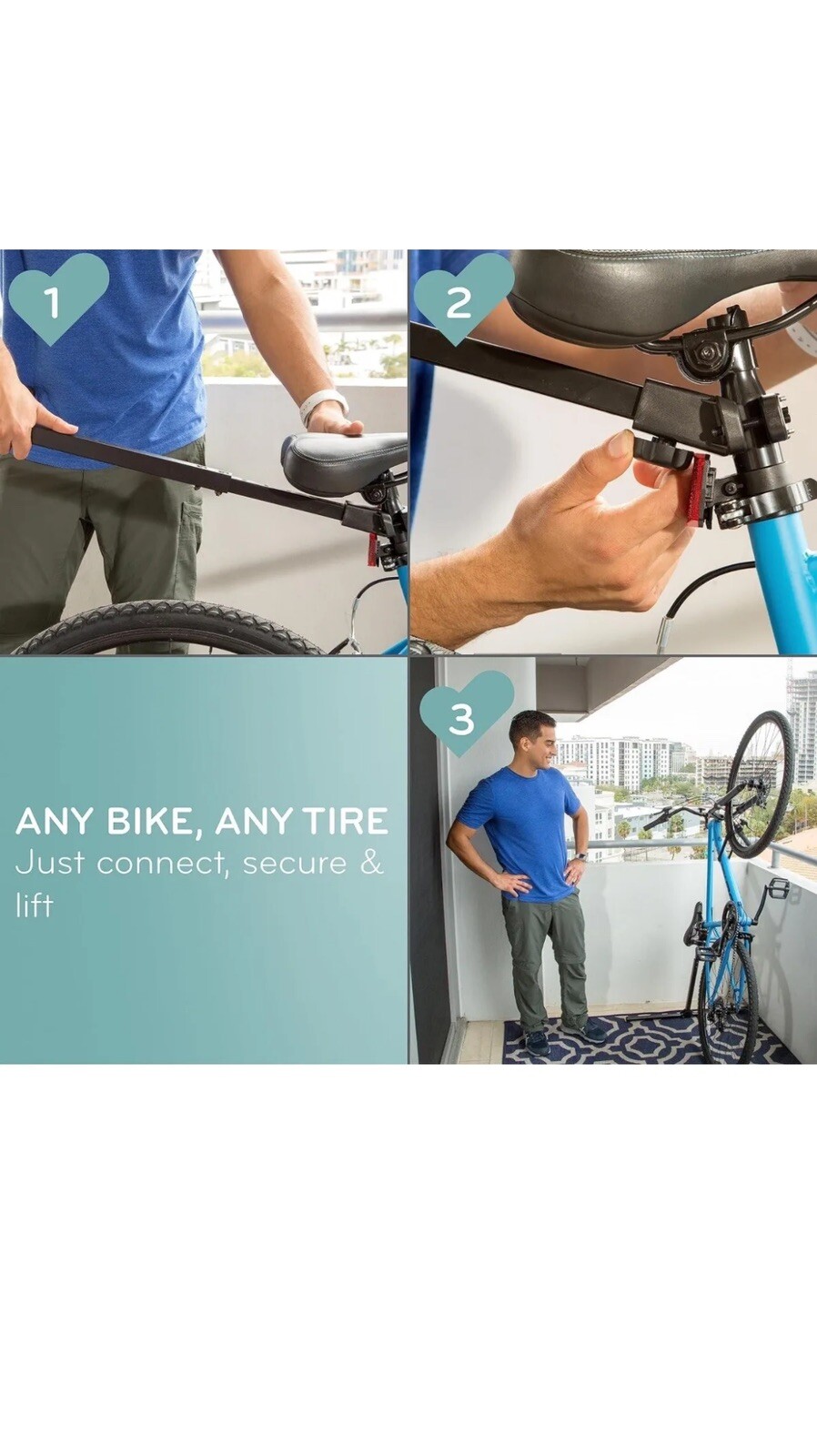 New THANE BIKE NOOK TURBO Bicycle Stand Stationary Space-Saving Rack Upright New