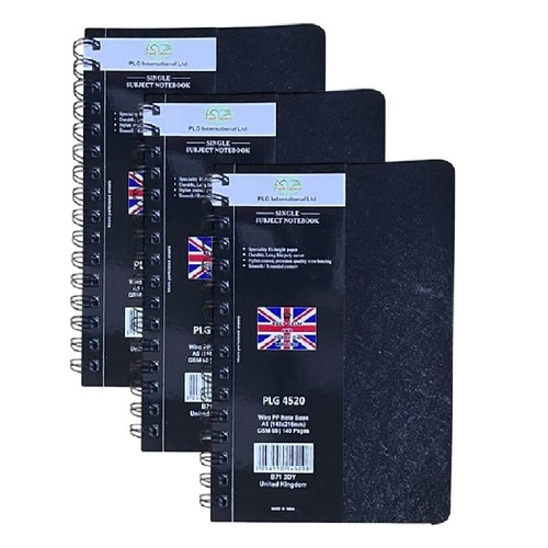 3 x A4/A5 Project Book Spiral Notebook 4 Part Subject Dividers School Office - Picture 15 of 44