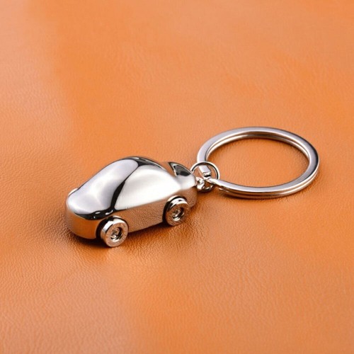 Metal Keychain Car Model Key Chain Keyring Pendant Keyfob Wheels Rotatable - Picture 14 of 14