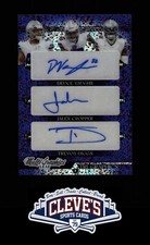 2023 LEAF TREVON DIGGS AUTO 1/6 JALEN CROPPER DEUCE VAUGHN TRI GRAPHICS COWBOYS
