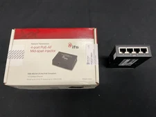 ifs 4 Port PoE-AF Mid-span Injector 