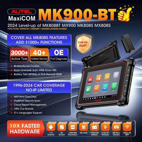 2025 Autel MaxiCOM MK900-BT OBD2 OE-Level Diagnostic Scanner Tool CAN FD & DoIP - Picture 2 of 12