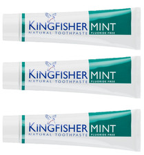 Kingfisher Toothpaste - Mint (Fluoride Free) - 100ml - 3 PACK 49.97 per litre