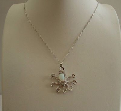 925 STERLING SILVER OCTOPUS NECKLACE 
