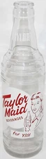 Vintage soda pop bottle TAYLOR MAID woman 7 Up Cape Girardeau MO Carbondale IL