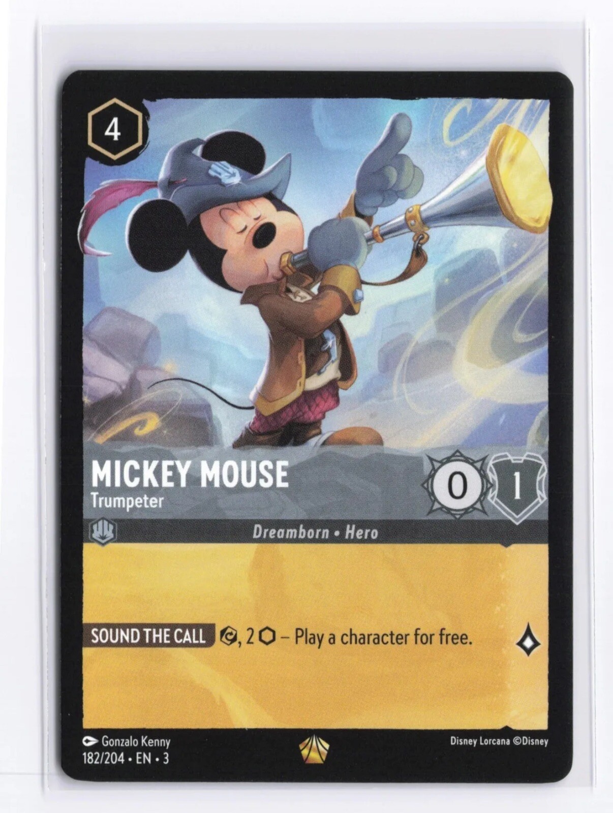 Mickey Mouse - Trumpeter - 182/204 - Legendary Lorcana Into the Inklands M/NM