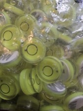 50 Pcs Mini Circular Bullseye Bubble Levels 5/8" x 3/8" Layout 3M Adhesive Back