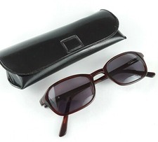 Romco Vintage Brown Sunglass FRAMES ONLY - 4.25-5.5 Bifocal Shades Case