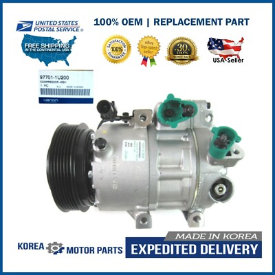 OEM A/C COMPRESSOR W/CLUTCH FOR 10-12 SANTA FE 11-13 SORENTO 3.5L 97701-1U200