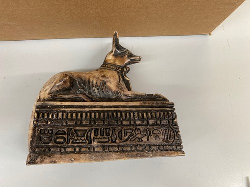 EGYPTIAN ANUBIS EGYPT DOG STATUE Brown - Picture 11 of 12