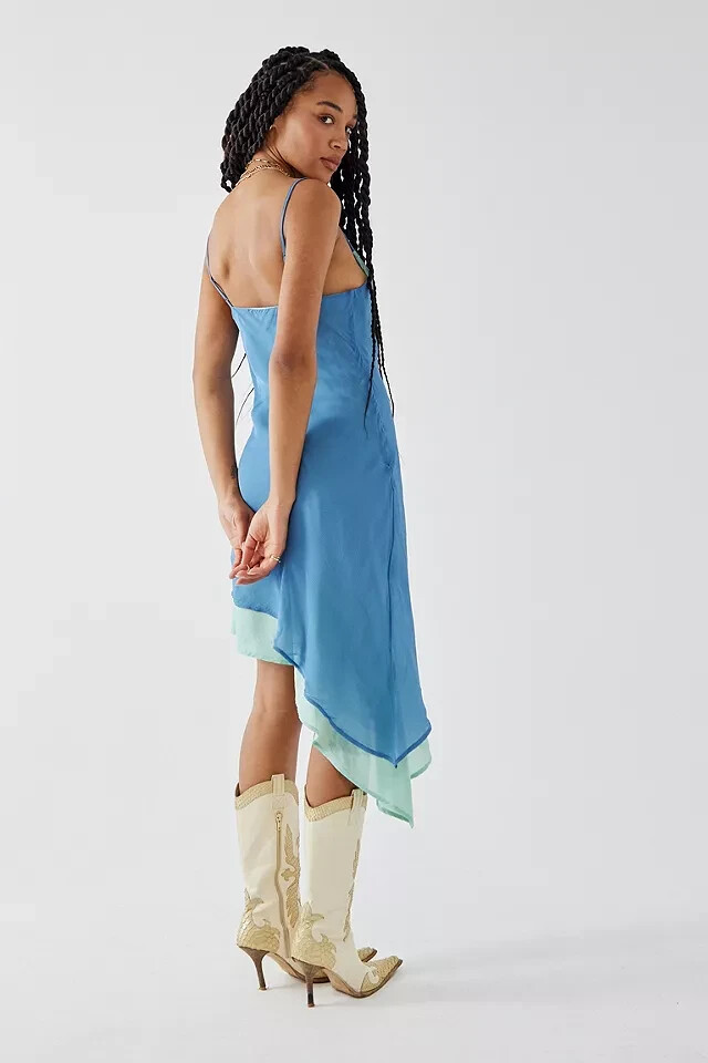 bright midi dress with sleeves Puff Sleeve Dress