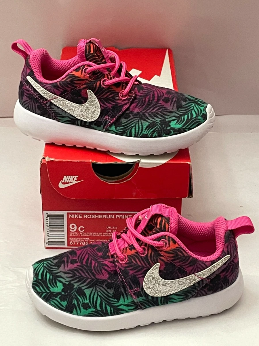 Nike Roshe Print Preschool Toddler Shoes 677785-602 9 C 9C | eBay