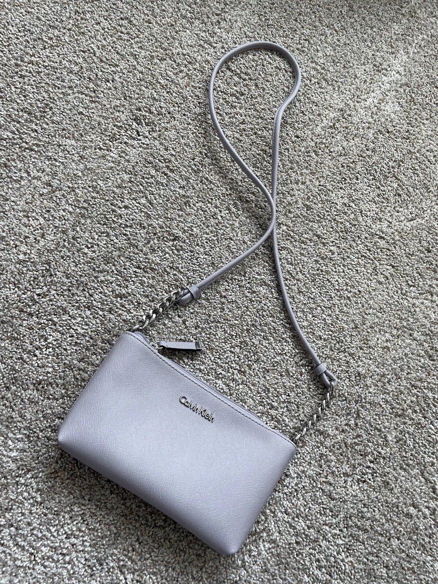 Calvin Klein Small Lavender Crossbody Shoulder Purse FREE USA PRIORITY  SHIPPING