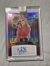 2024 Panini Select WWE Liv Morgan #SG-LVM Purple Prizm Auto 28/35 Sealed