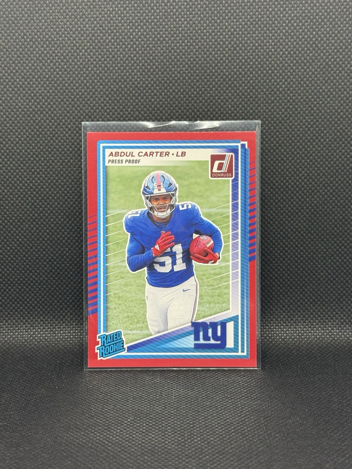 2025 Panini Donruss - Rated Rookie Abdul Carter #315 Press Proof Red (RC)