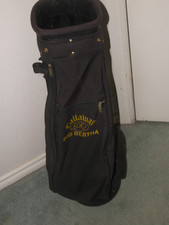 Vintage Callaway Big Bertha S2H2 6 Way Black Gold Lettering Cart Golf Bag