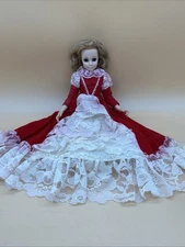 Vintage Goldberger Hearts And Flowers Doll EG Co 1965 Style 5600 Velvet & Lace