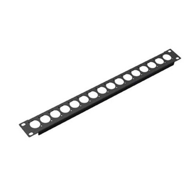 Penn Elcom 1U Pre-Puched Steel Rack Panel 16 ''D'' Series Punches R1269/1UK/16