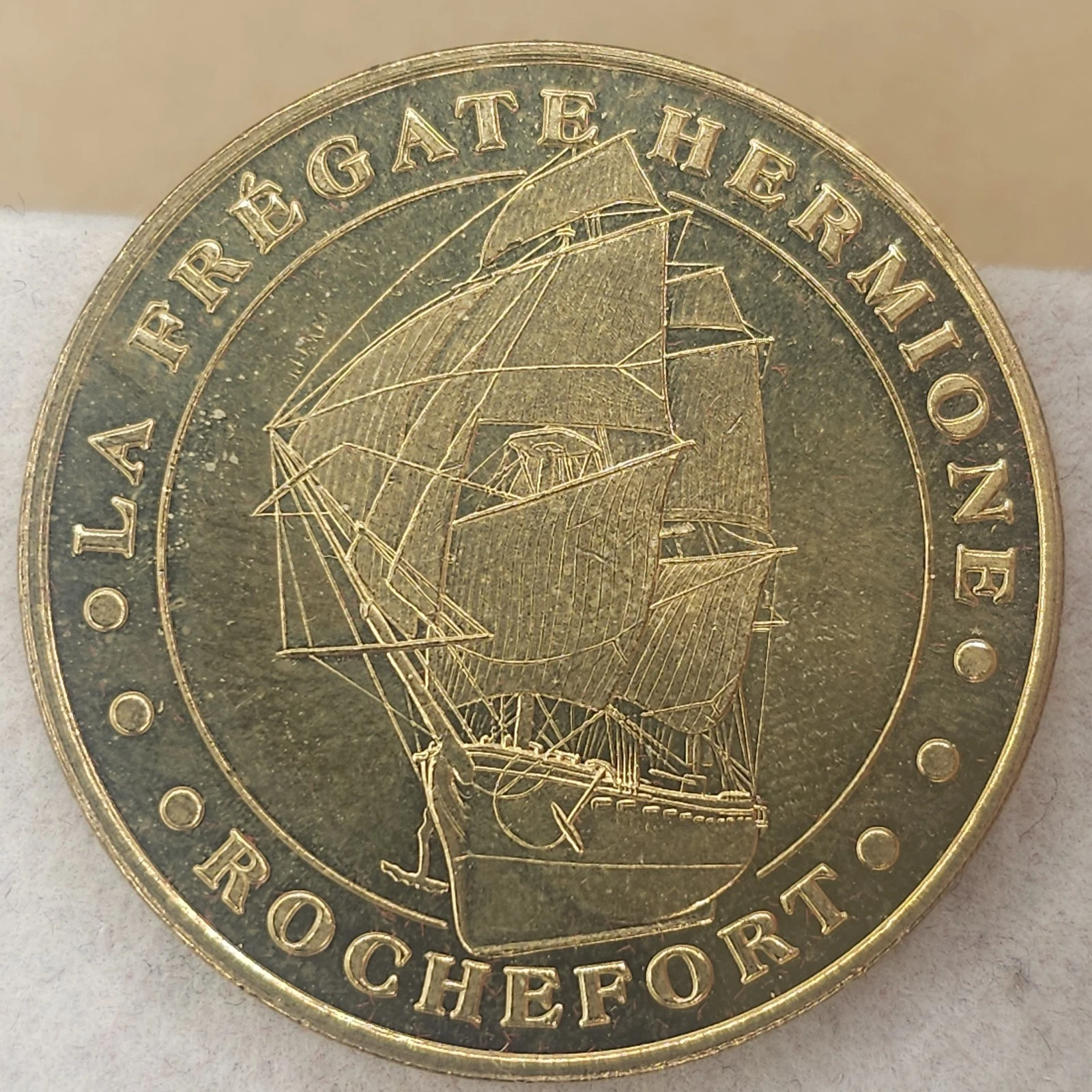 Rochefort - La frégate Hermione - 2006 - Jeton Touristique Monnaie de Paris