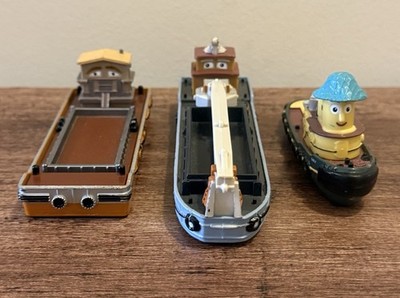 Vintage ERTL Theodore Tugboat Diecast Lot Emily Brunswick Barge Shelburne 1998