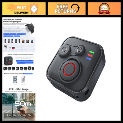 Bluetooth Remote Control for Insta360 & GoPro Cameras, Waterproof, 50M Range