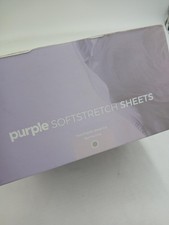 Purple Mattress Sheet Set Twin/Twin XL SoftStretch Stormy Grey Cooling Bedding
