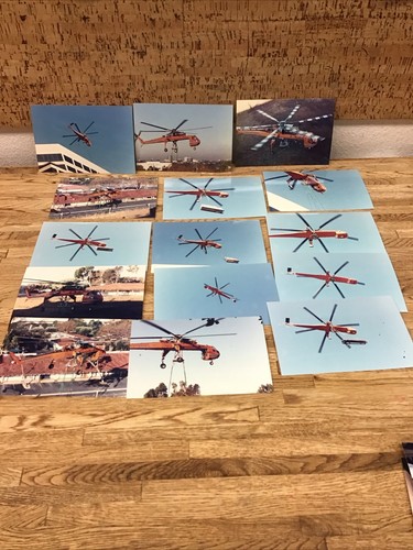 Lot Of (15) Pictures Of Erickson Air-Crane Lifting Air Conditioning Unit B-4