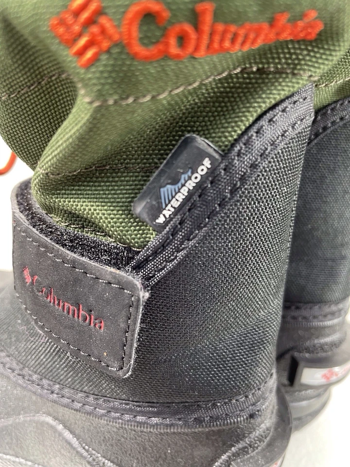 Новый! Ребенок ясельного возраста Columbia порошок жук плюс черный/зеленый снег ботинки размер 6 - Изображение 4 из 4