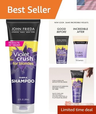 Violet Crush Purple Shampoo 8.3 oz   Eliminate Brassiness & Revive Blonde Hair